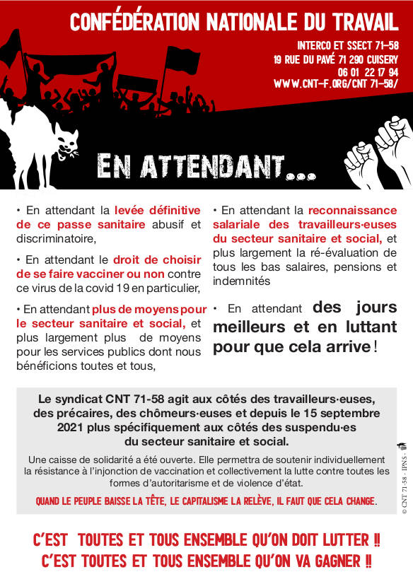 2021 - Tract contre le pass sanitaire