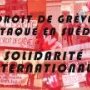 Droit de grève attaqué en Suède, solidarité internationale !