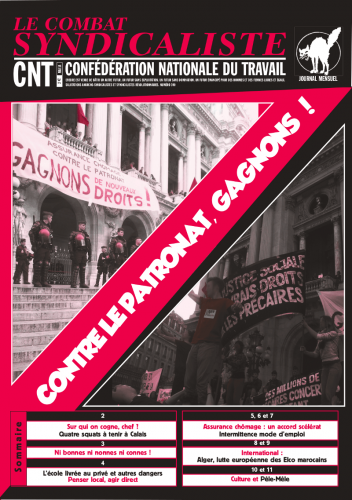 Le Combat syndicaliste, mensuel des syndicats CNT - mai 2014
