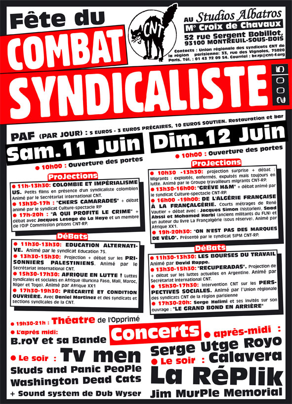 <p>Fête du combat syndicaliste - 2005</p>