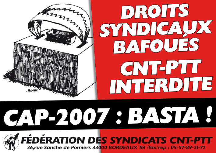 <p>Autocollant Boycott CAP 2007</p>
