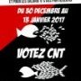 Affiche de la CNT pour l'élection TPE 2016